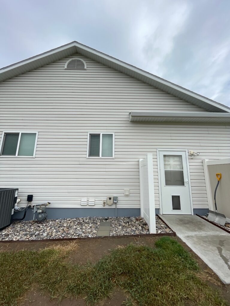 Before: No radon system