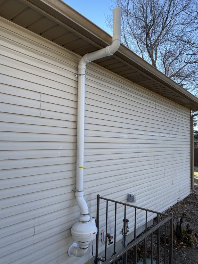 Exterior radon system