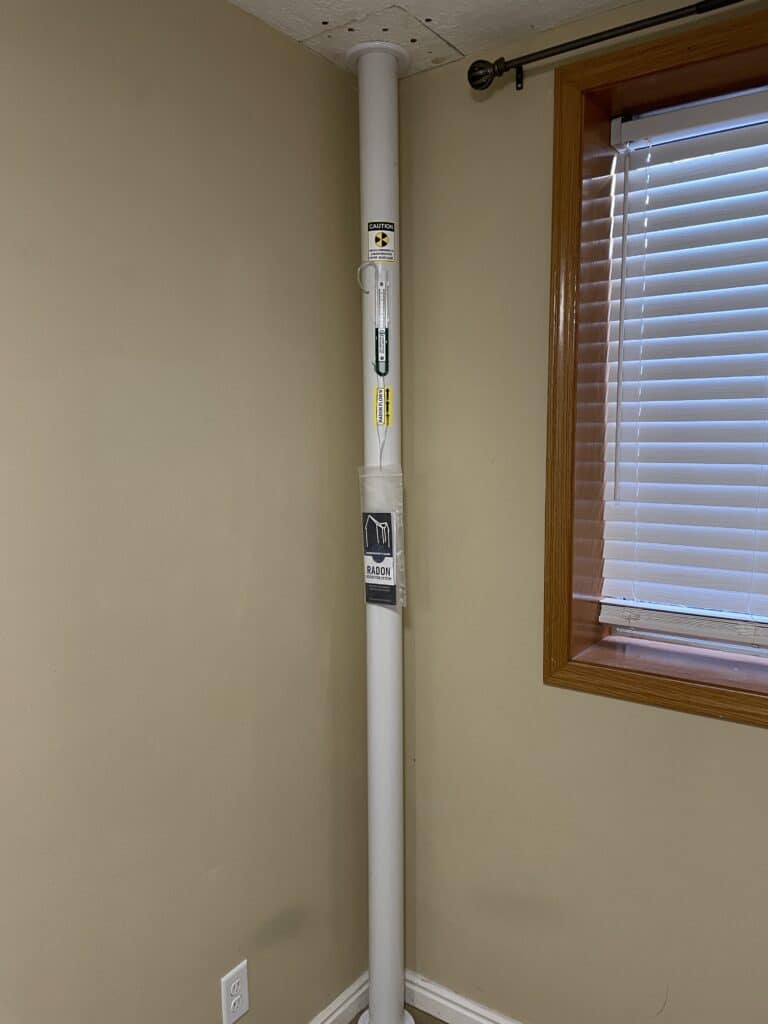Interior radon system