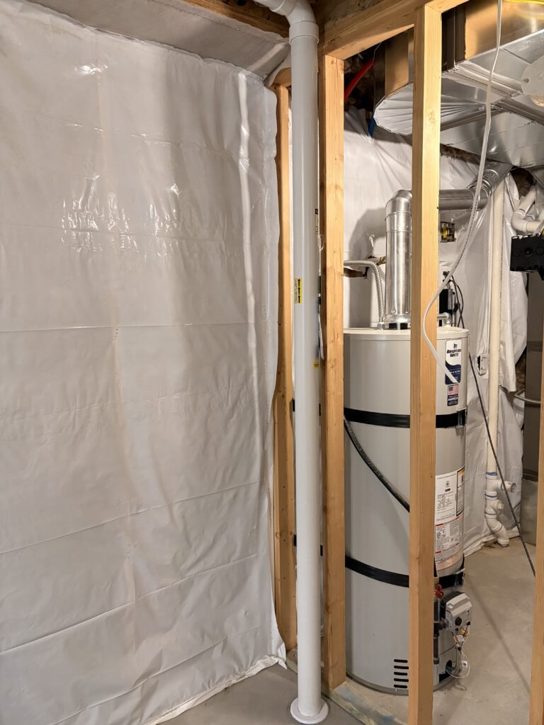 Interior radon system