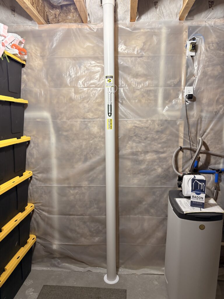 Interior radon system