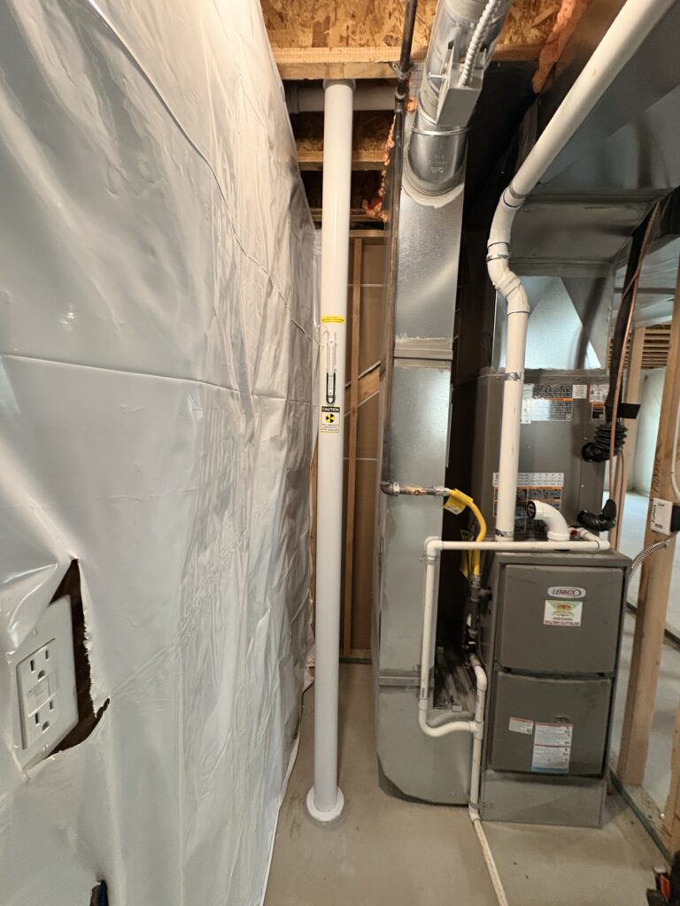 Interior radon system