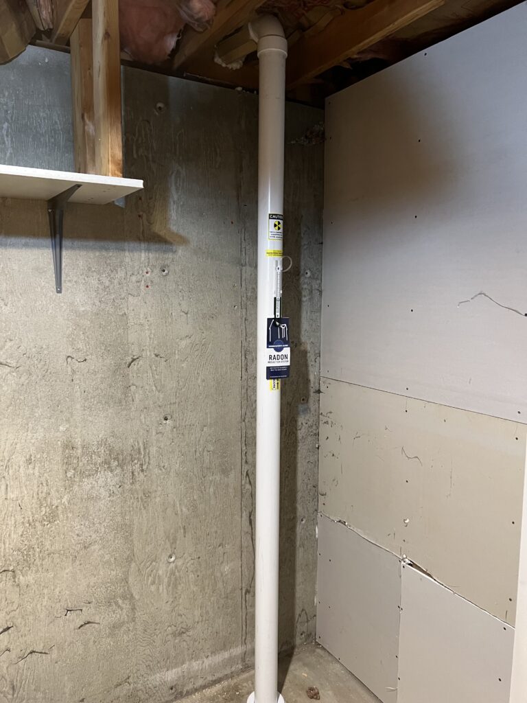 Interior radon system