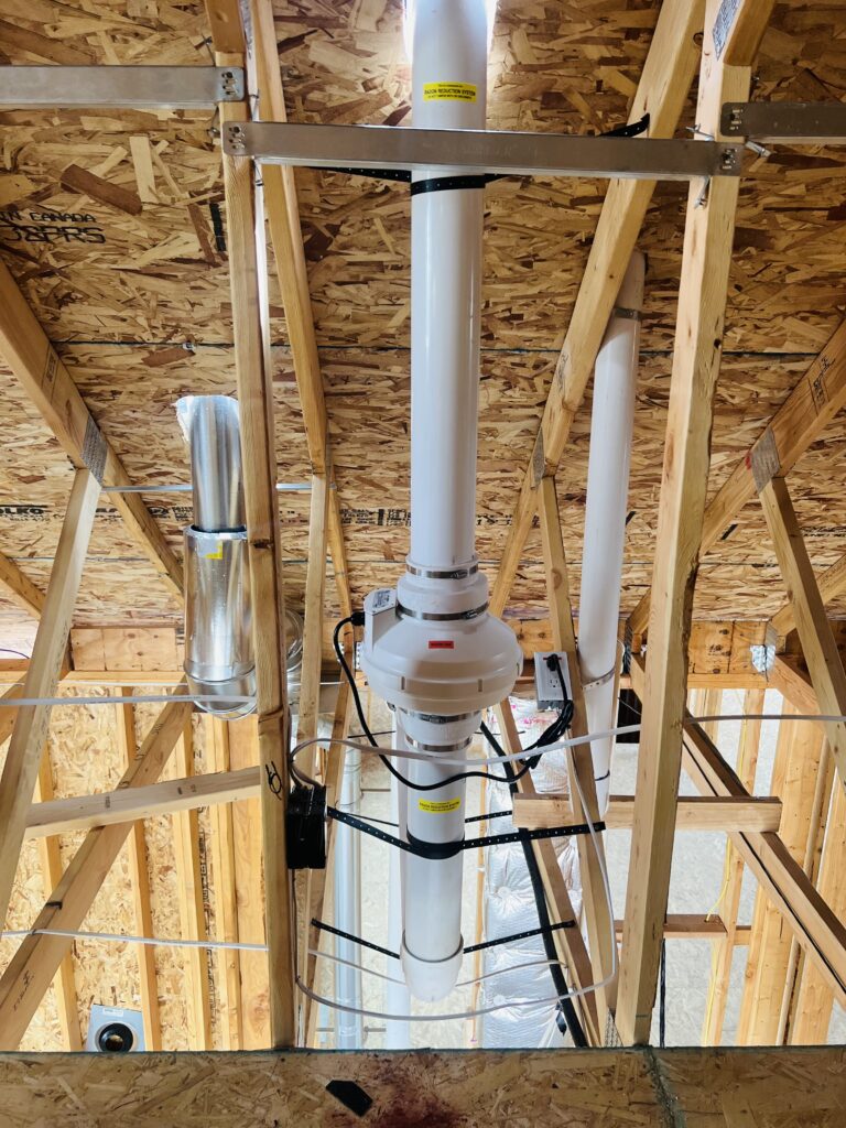 Interior radon system