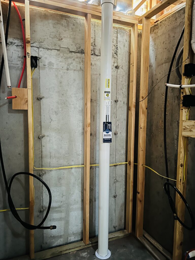 Interior radon system