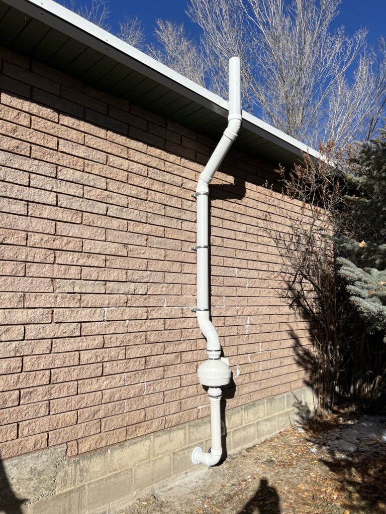 Exterior radon system