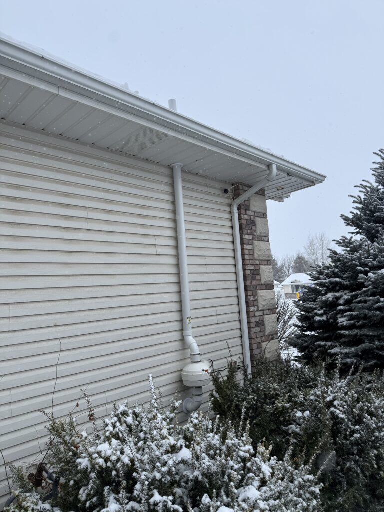 Exterior radon system